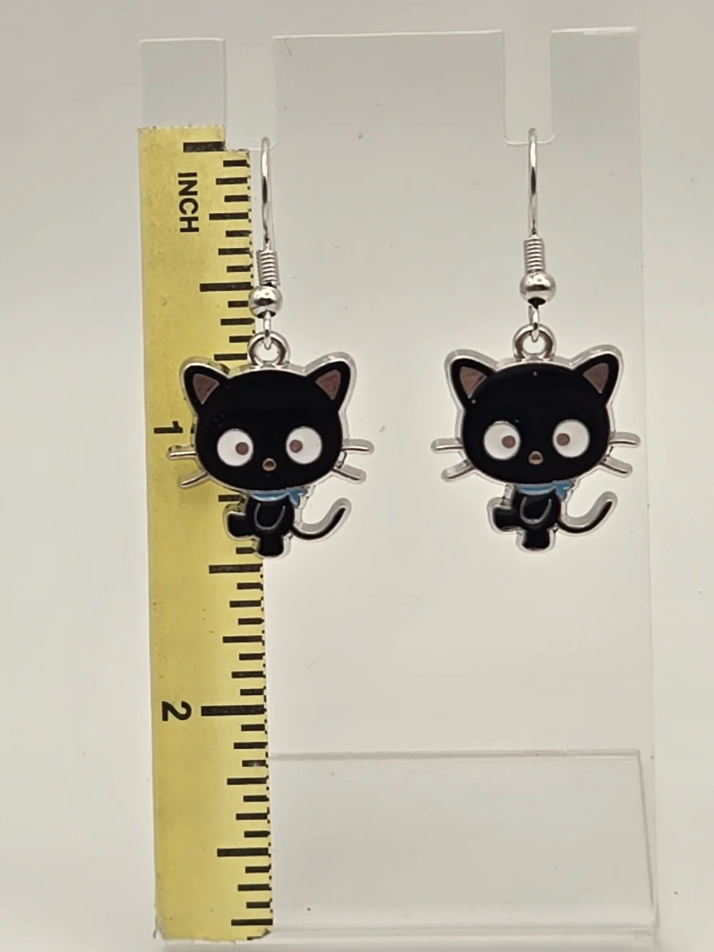 Black Cat Dangle Earrings — Cute Animal Jewelry